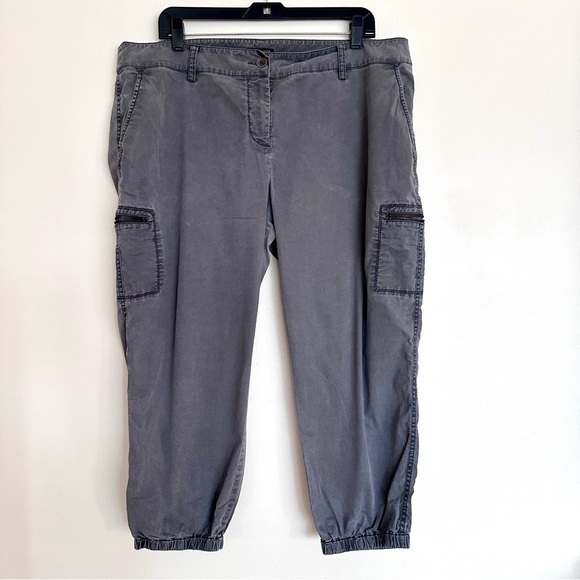 Eileen Fisher Pants - Eileen Fisher Charcoal Gray Utility Cargo Jogger Trousers Size XL